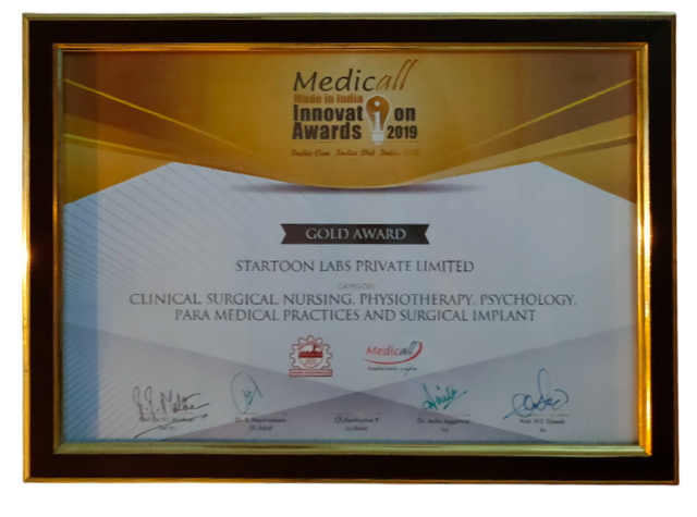 Gold Award in Medicall Made in India • Innovation Award 2019